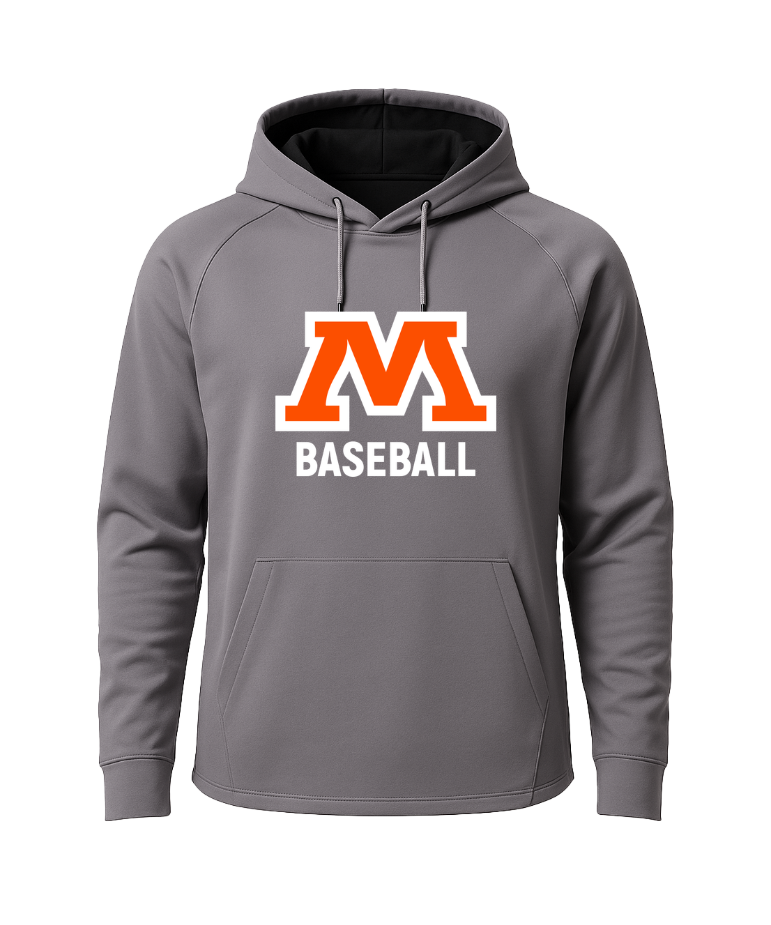 Moorhead Baseball - Gray Hoodie - Full Front
