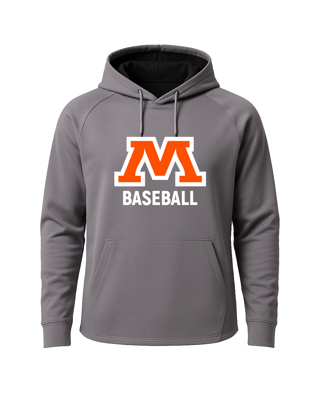 Moorhead Baseball - Gray Hoodie - Full Front