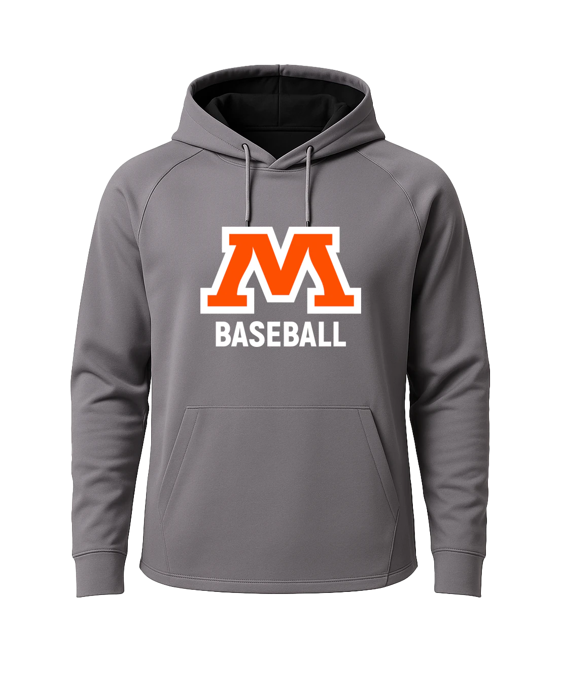 Moorhead Baseball - Gray Hoodie - Full Front
