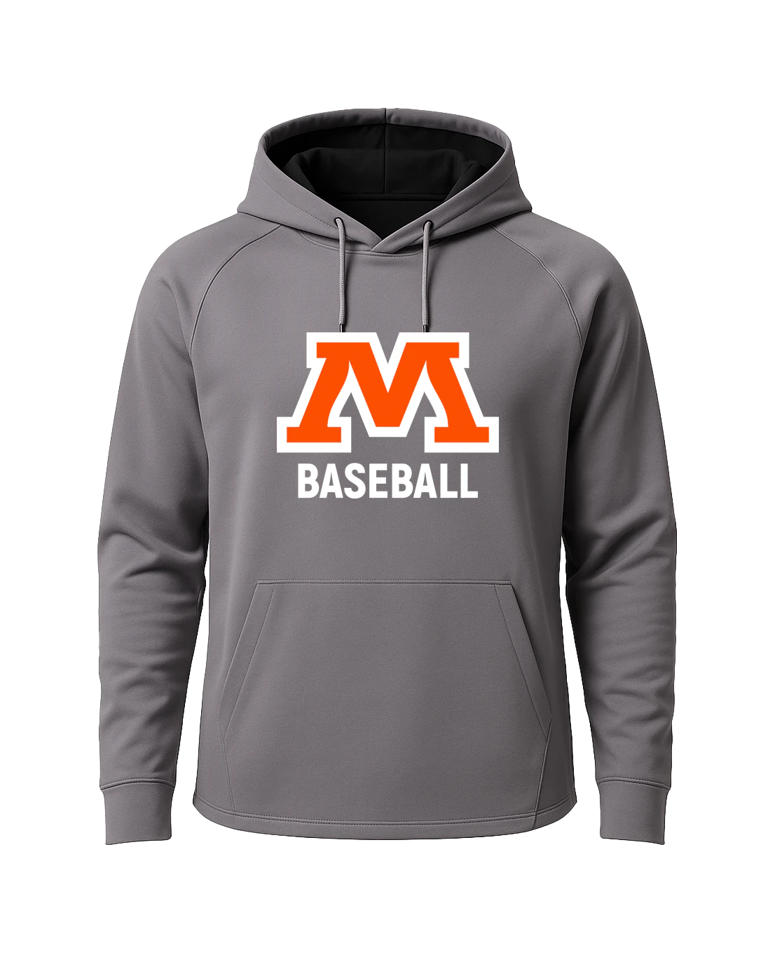Moorhead Baseball - Gray Hoodie - Full Front
