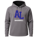 Albert Lea Youth Baseball - Gray Hoodie - Full Front