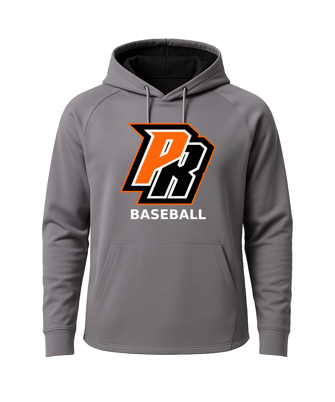 Park Rapids Baseball - Gray Hoodie - Full Front