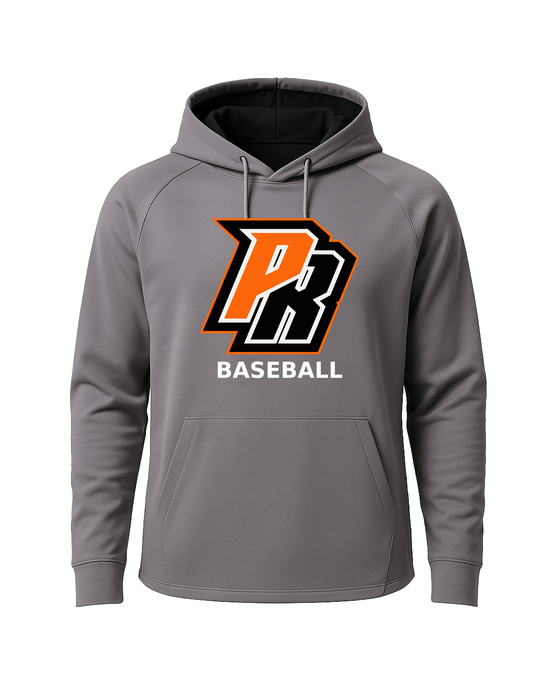 Park Rapids Baseball - Gray Hoodie - Full Front