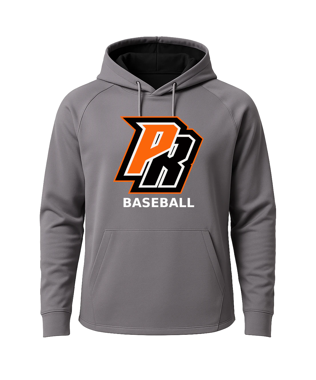 Park Rapids Baseball - Gray Hoodie - Full Front