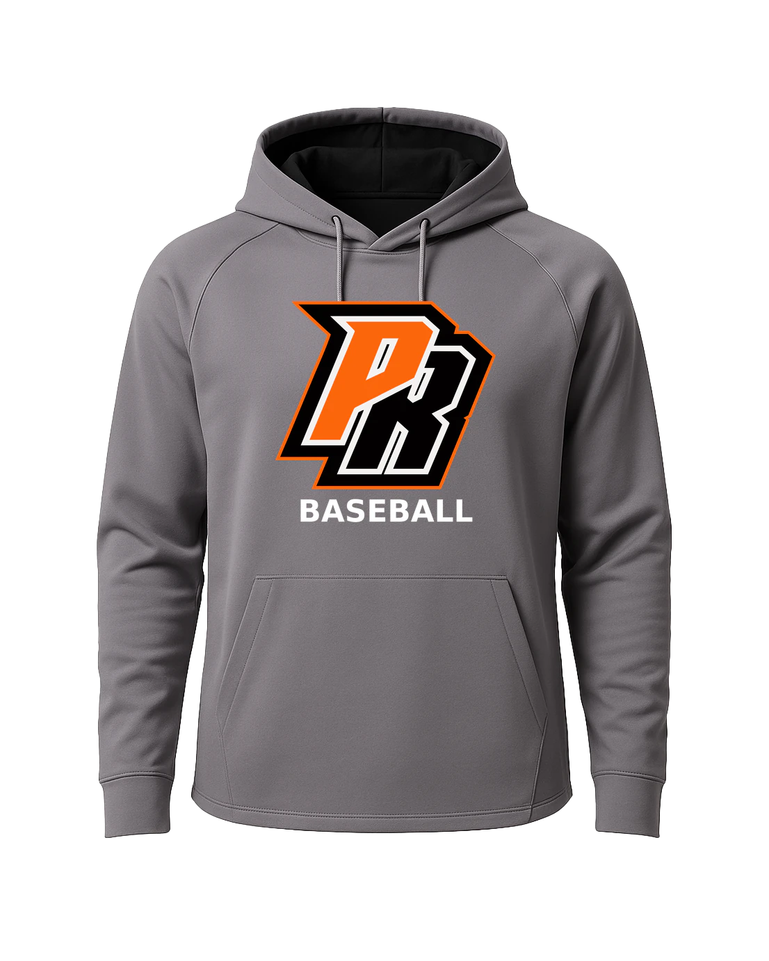 Park Rapids Baseball - Gray Hoodie - Full Front