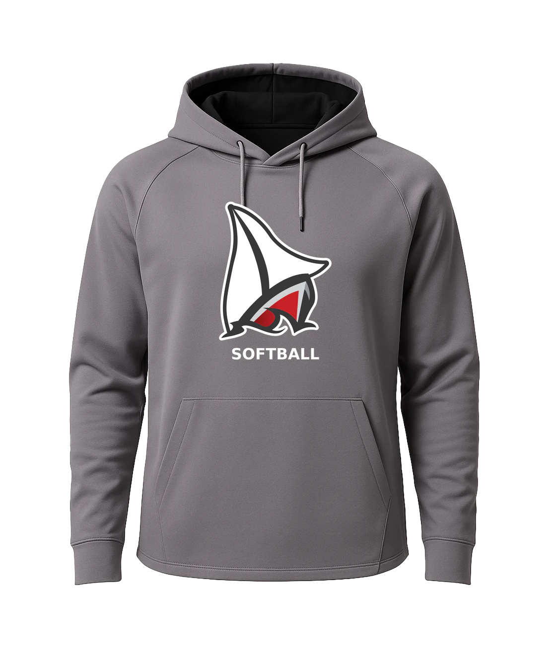 Detroit Lakes Softball - Gray Hoodie - Full Front