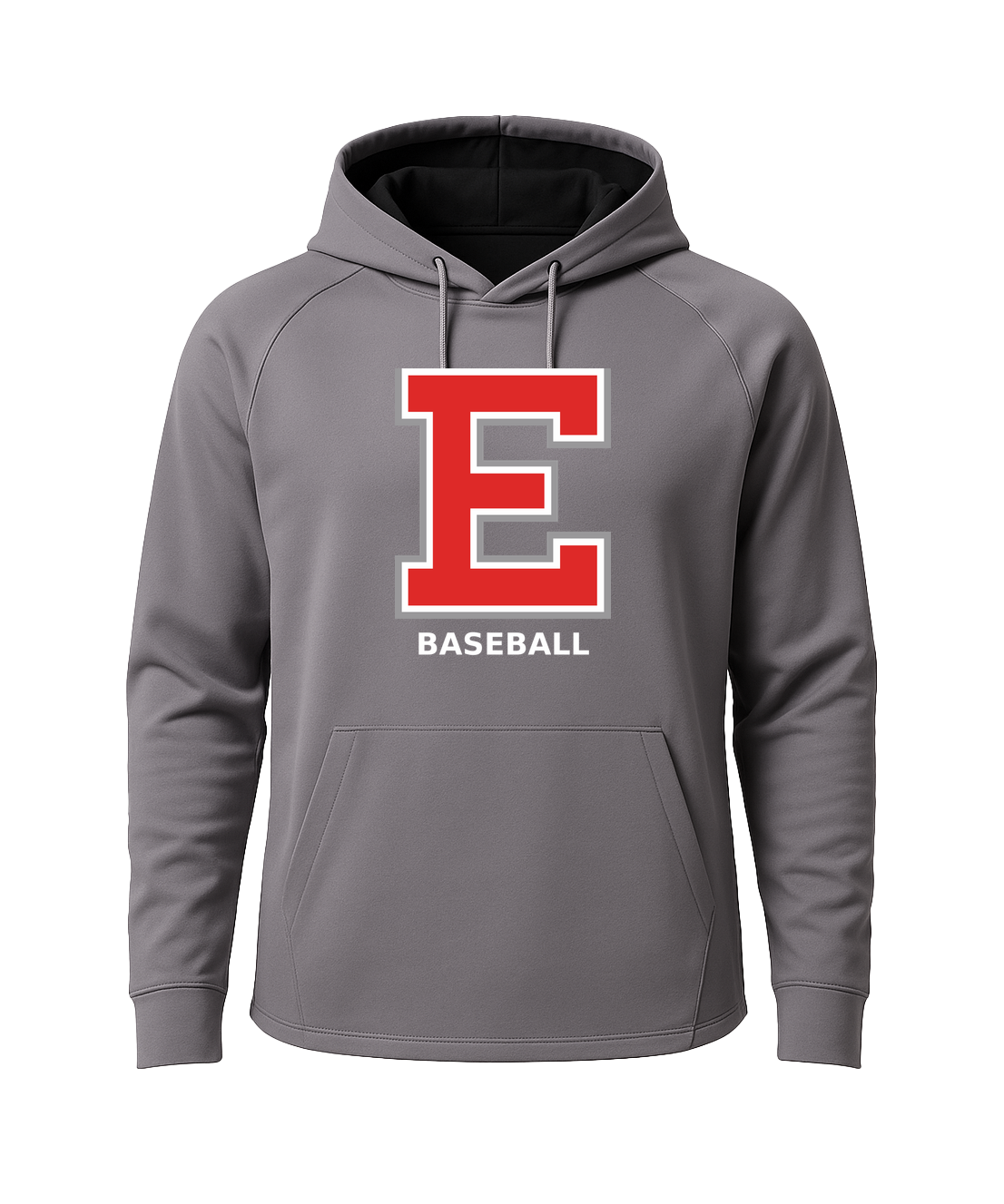 Duluth East Baseball - Gray Hoodie - Full Front