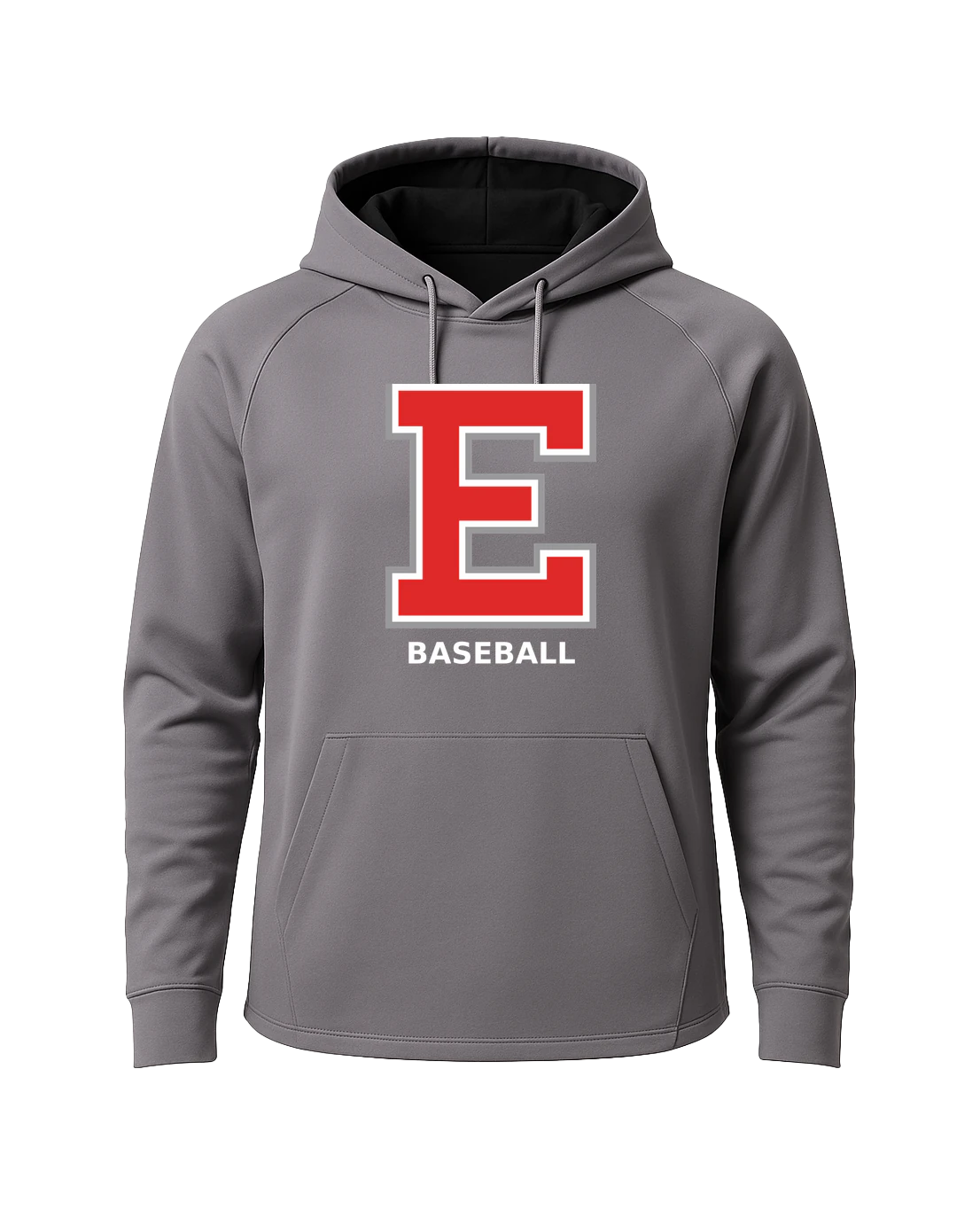 Duluth East Baseball - Gray Hoodie - Full Front