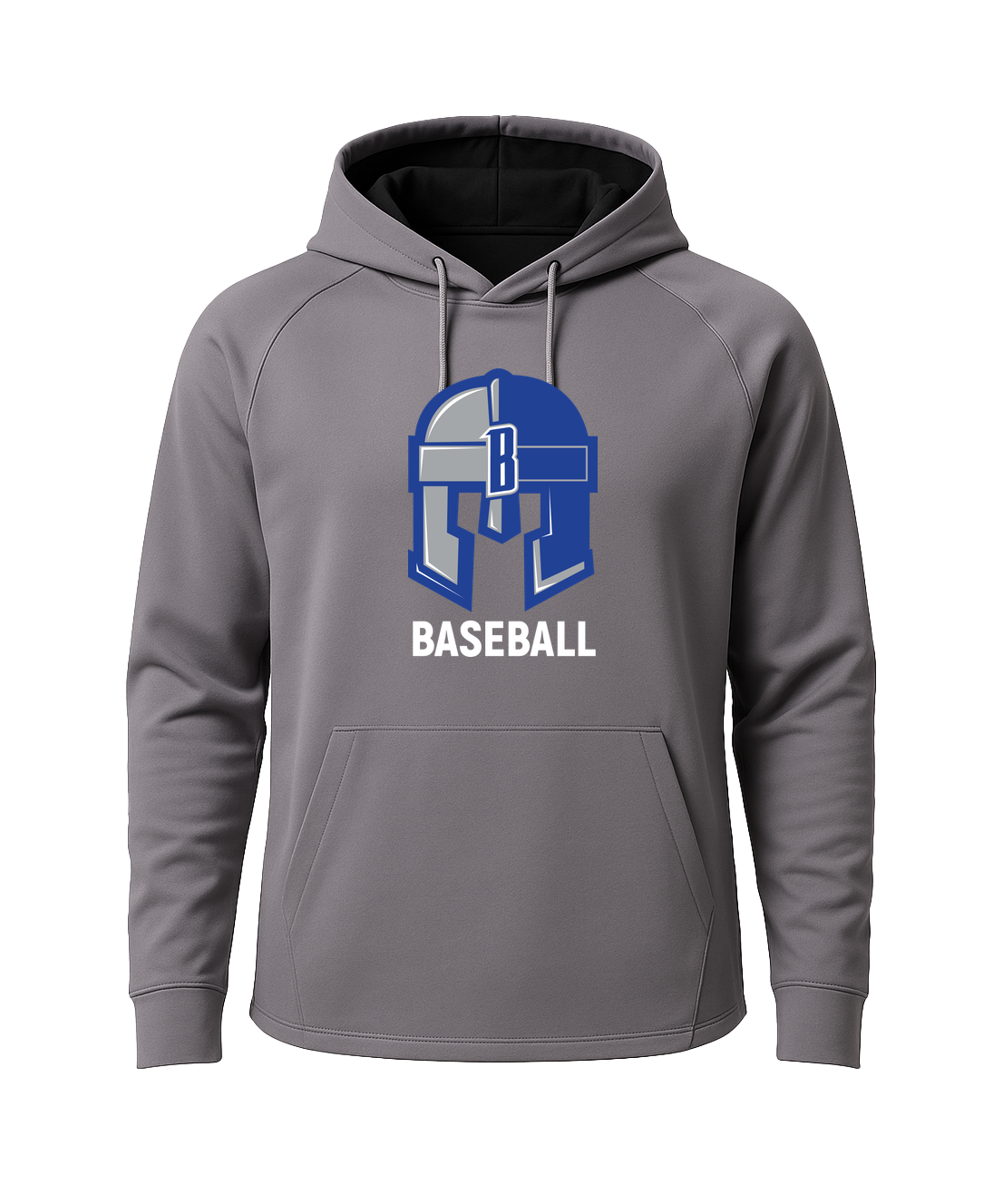 Brainerd Baseball - Gray Hoodie - Full Front