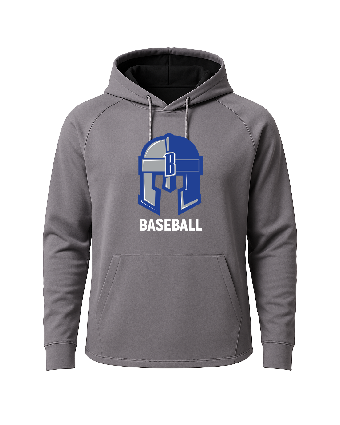 Brainerd Baseball - Gray Hoodie - Full Front