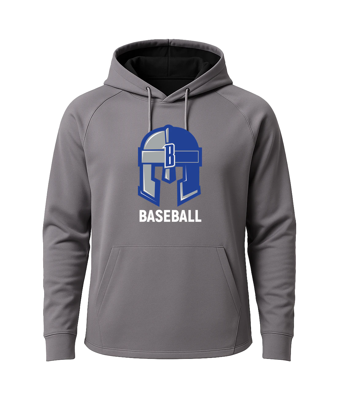 Brainerd Baseball - Gray Hoodie - Full Front