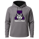 Albany Track & Field - Gray Hoodie - Full Front