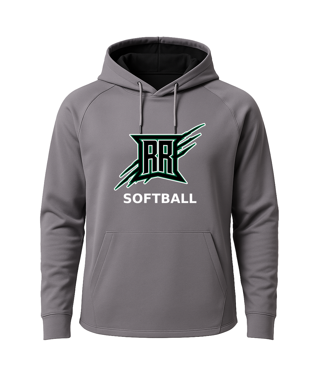 Rock Ridge Softball - Gray Hoodie - Full Front