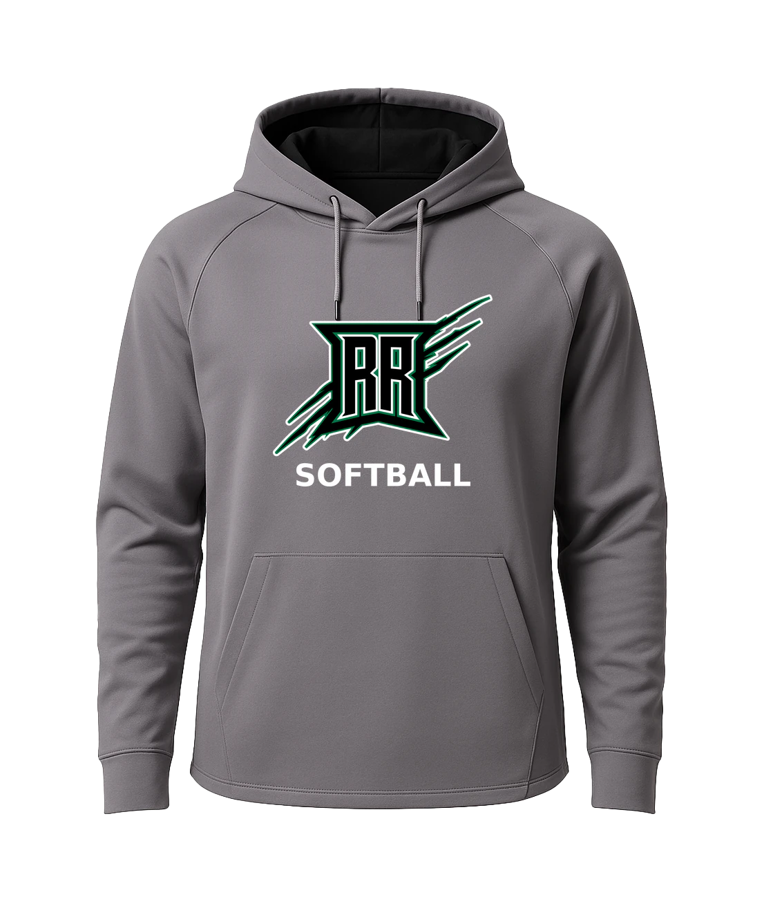 Rock Ridge Softball - Gray Hoodie - Full Front