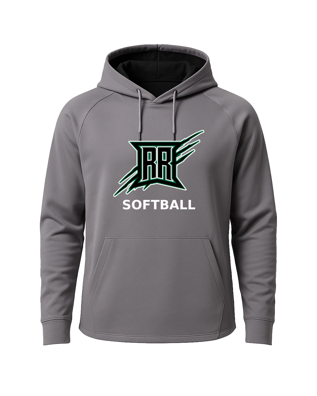 Rock Ridge Softball - Gray Hoodie - Full Front