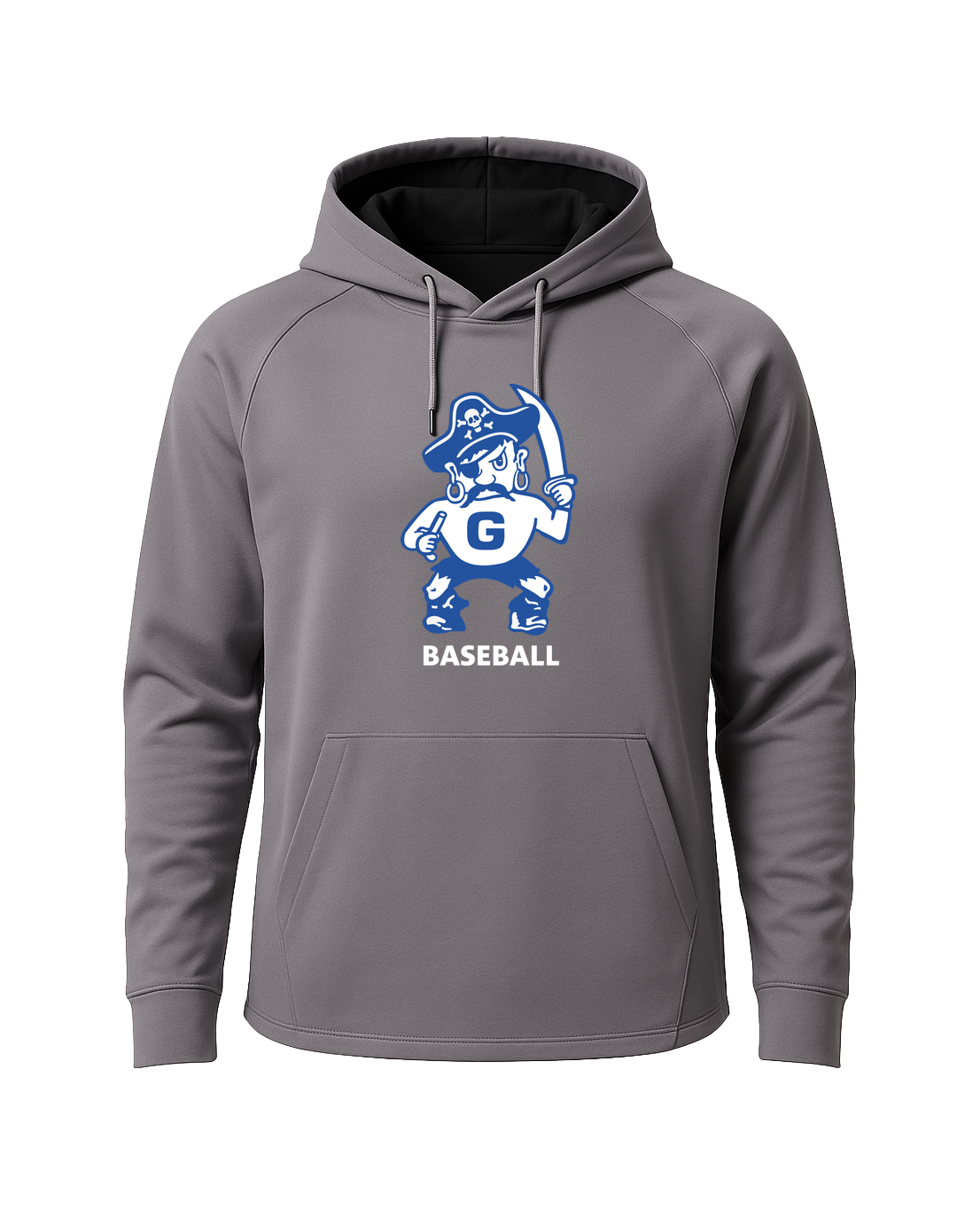 Galena Baseball - Gray Hoodie - Full Front