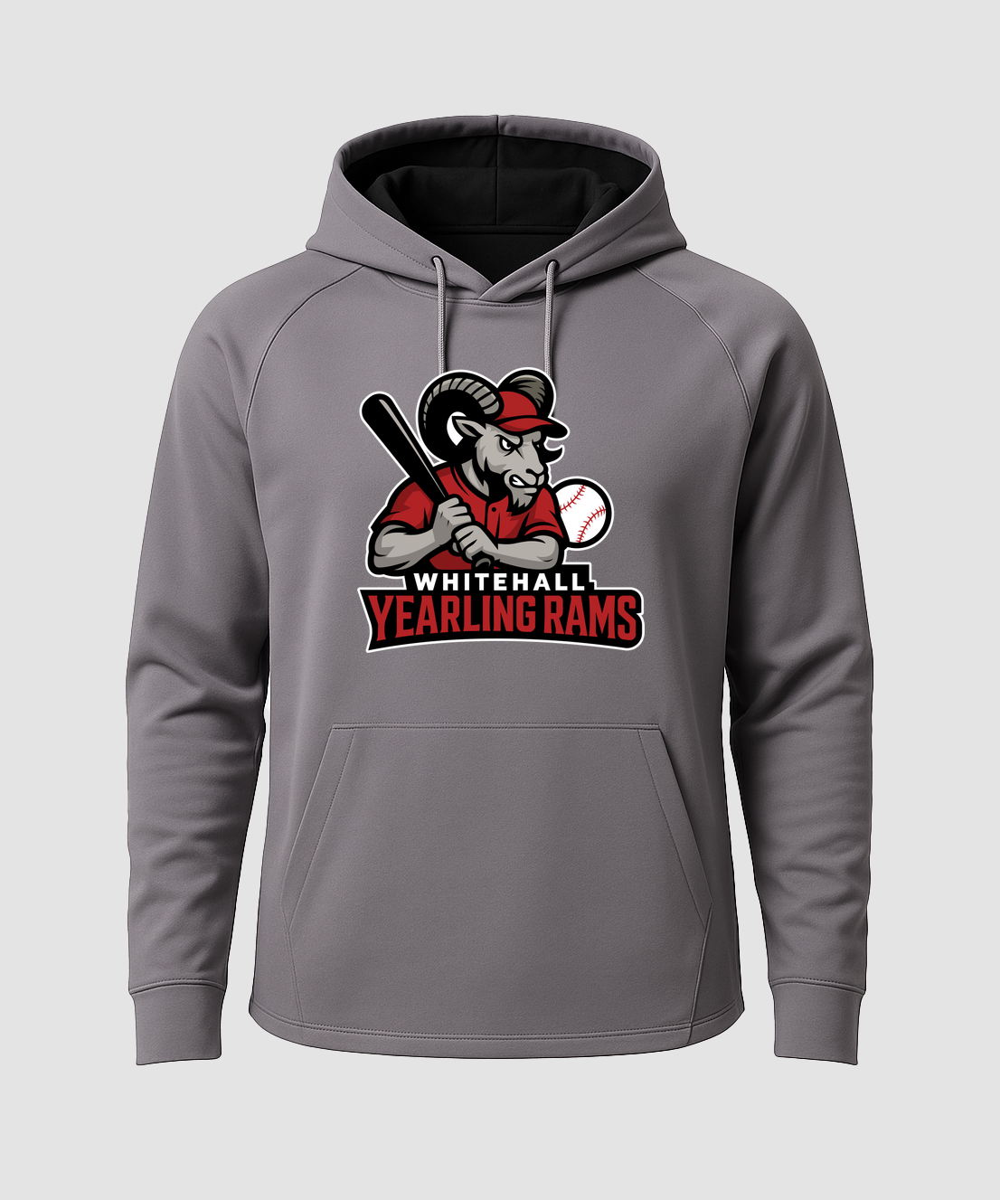 Grant Testing - Gray Hoodie - Full Front
