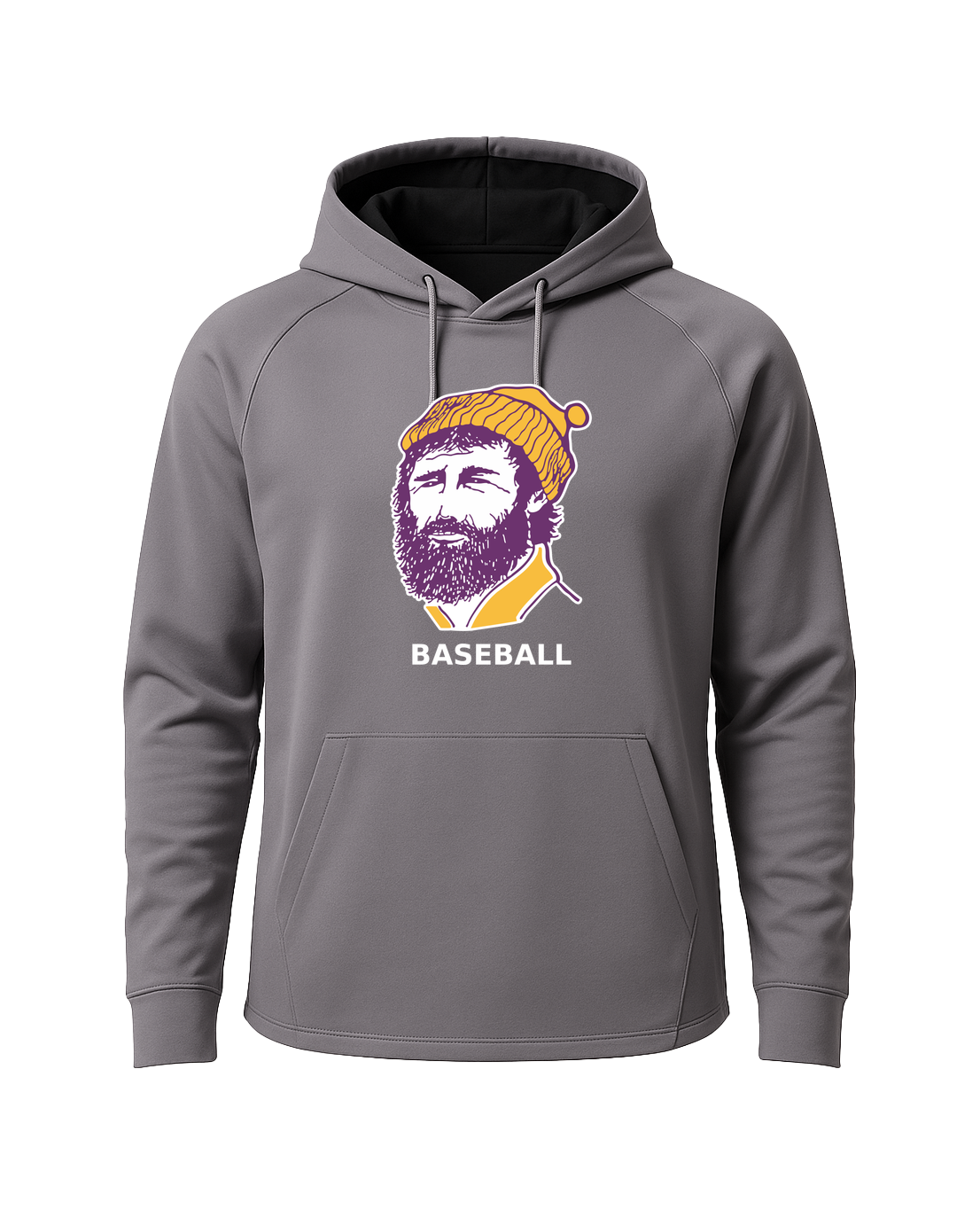 Cloquet Baseball - Gray Hoodie - Full Front