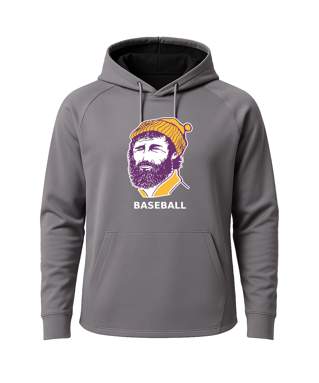 Cloquet Baseball - Gray Hoodie - Full Front
