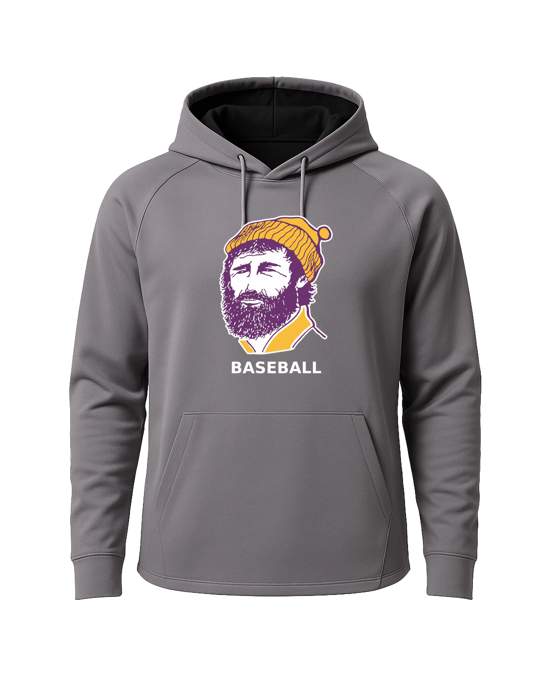 Cloquet Baseball - Gray Hoodie - Full Front