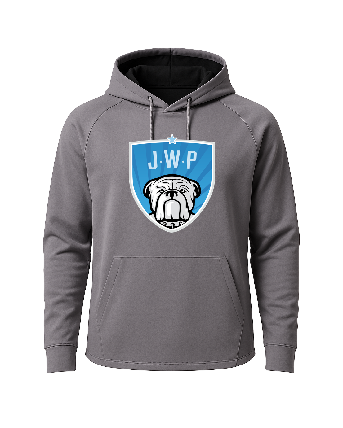 JWP Youth Baseball and Softball - Gray Hoodie - Full Front