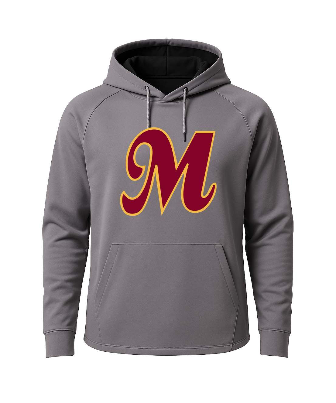 Mankato Area Youth Baseball Association - Gray Hoodie - Full Front