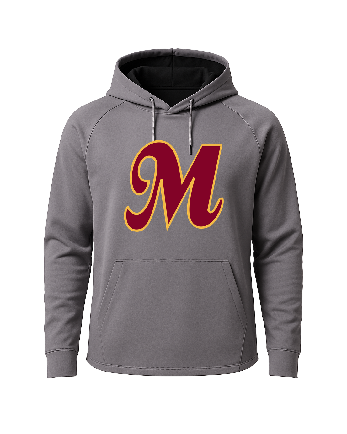 Mankato Area Youth Baseball Association - Gray Hoodie - Full Front