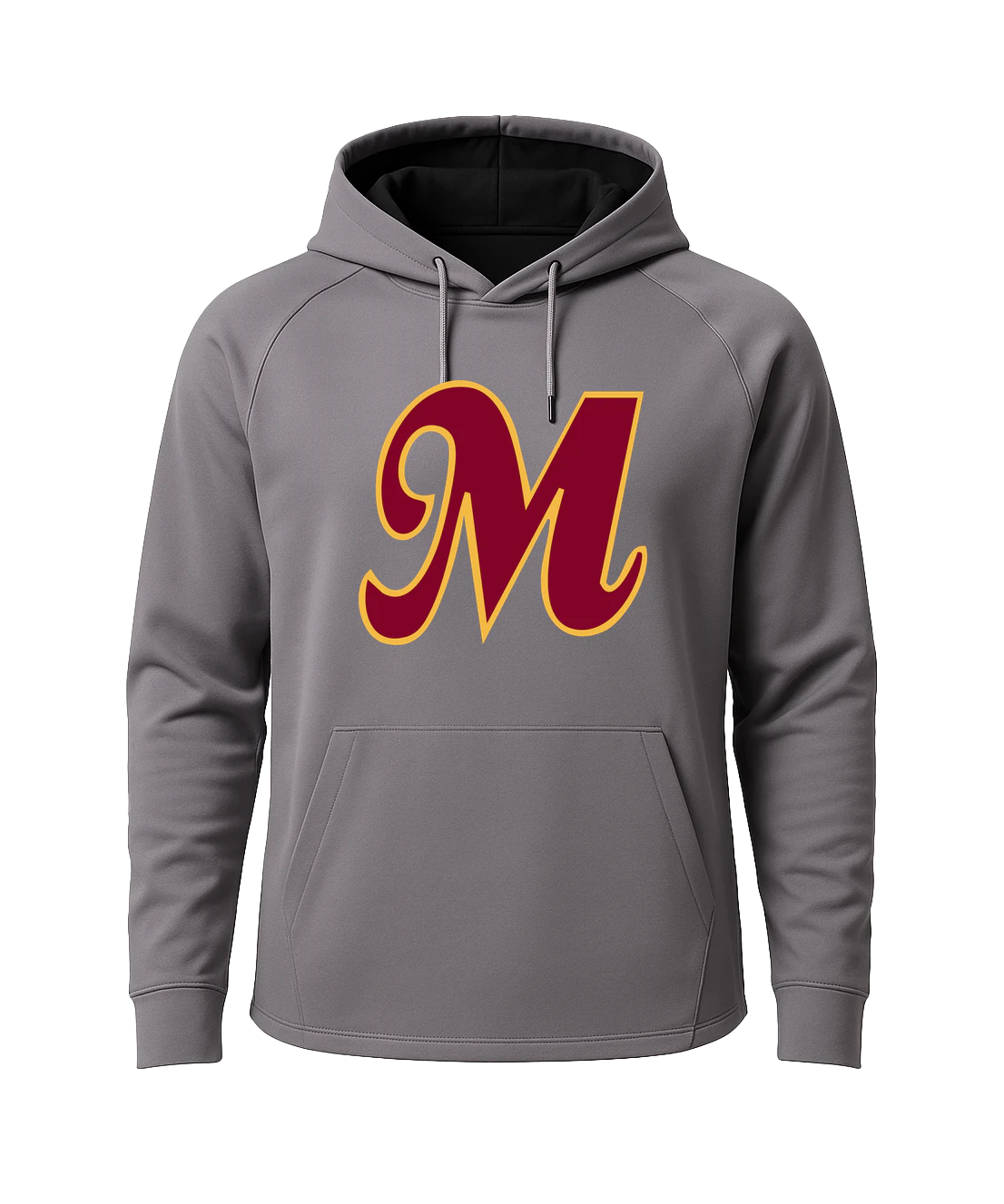 Mankato Area Youth Baseball Association - Gray Hoodie - Full Front