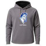 Mora Softball - Gray Hoodie - Full Front