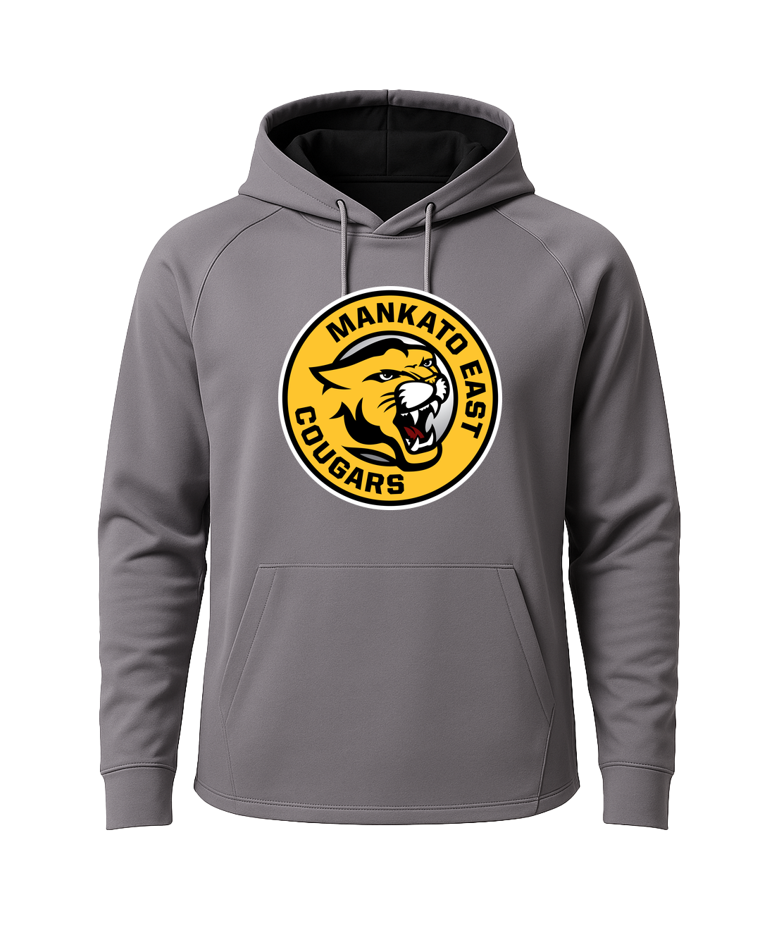 Mankato East Spring - Gray Hoodie - Full Front