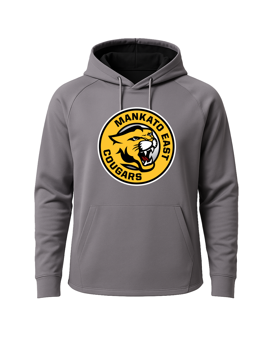 Mankato East Spring - Gray Hoodie - Full Front