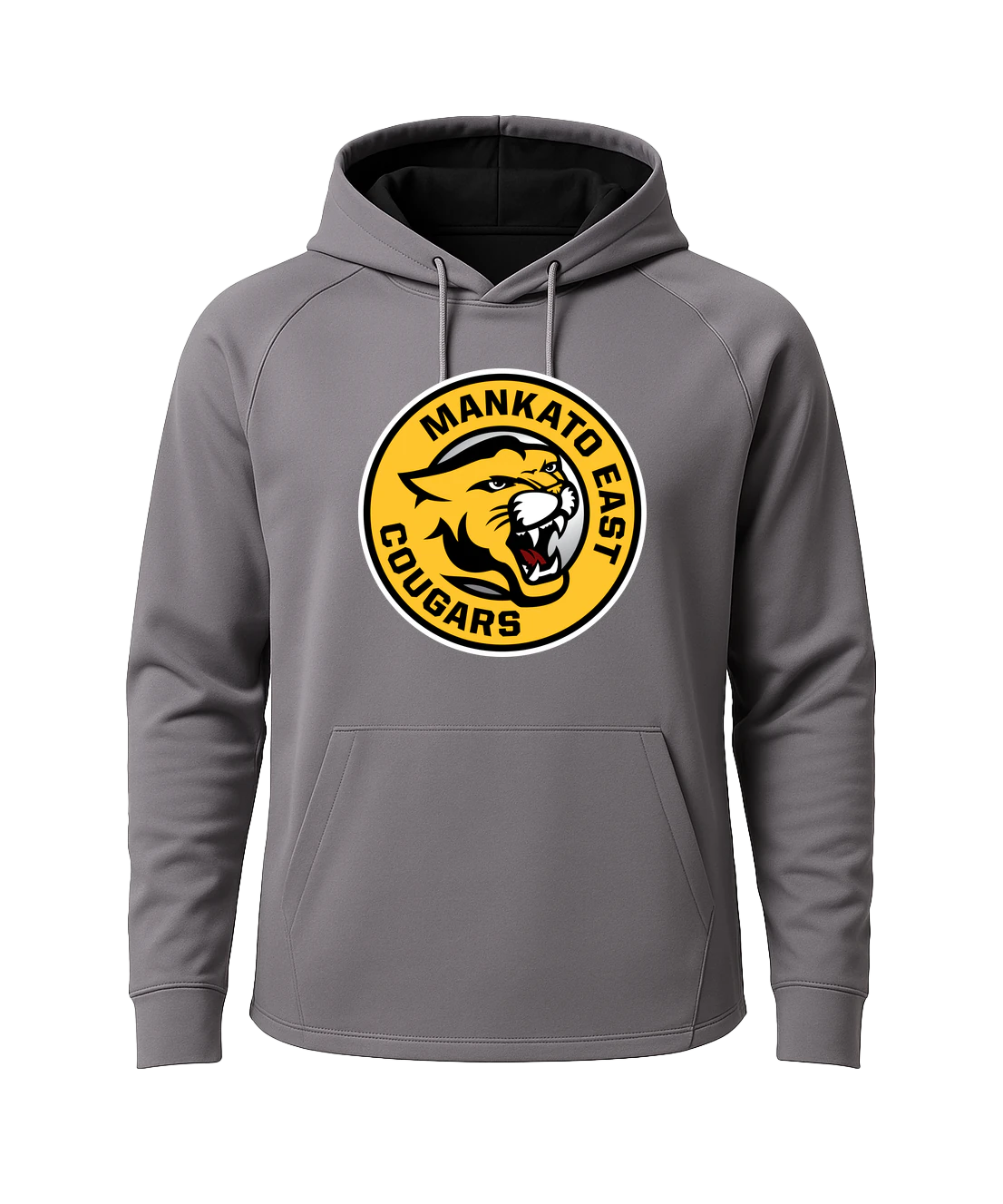 Mankato East Spring - Gray Hoodie - Full Front