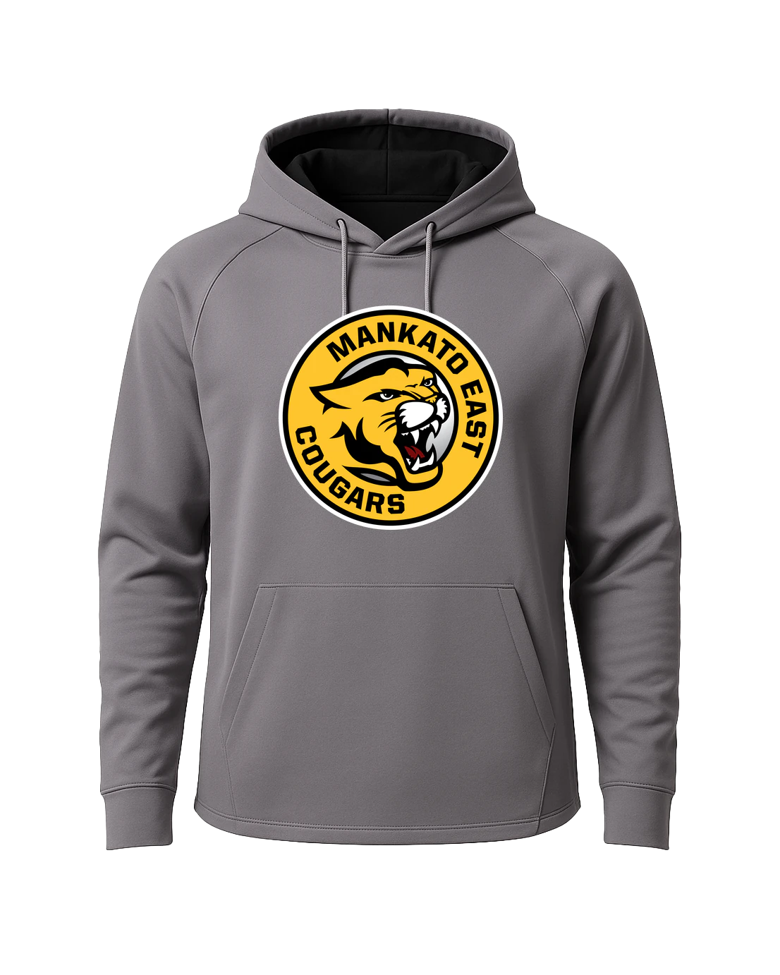Mankato East Spring - Gray Hoodie - Full Front