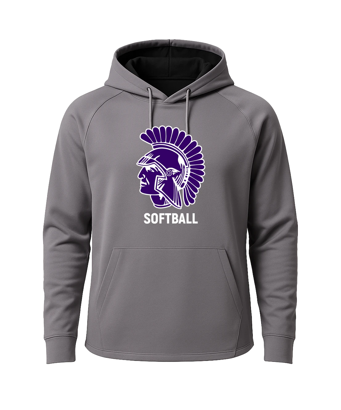 Barnesville Softball - Gray Hoodie - Full Front