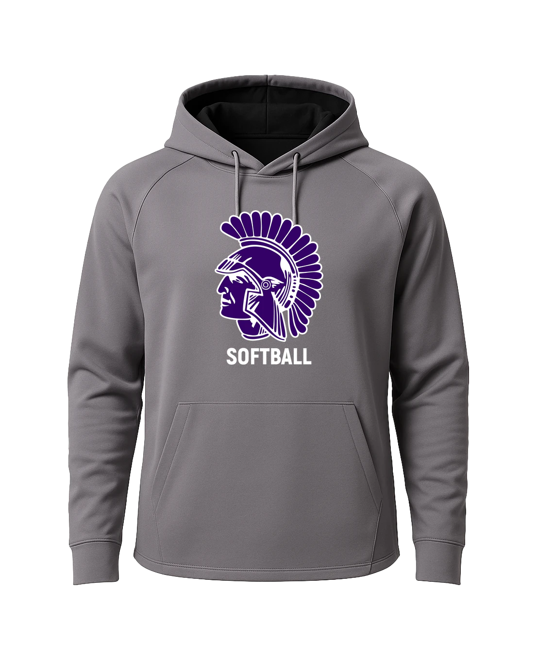 Barnesville Softball - Gray Hoodie - Full Front