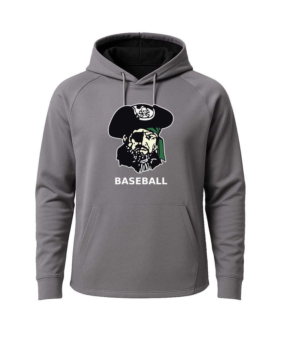 Waterville-Elysian-Morristown Baseball - Gray Hoodie - Full Front