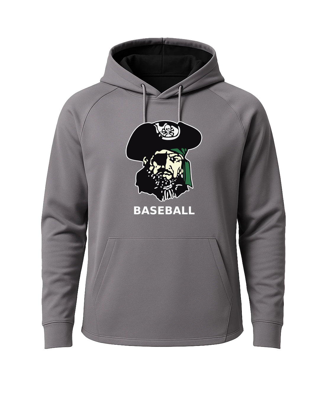 Waterville-Elysian-Morristown Baseball - Gray Hoodie - Full Front