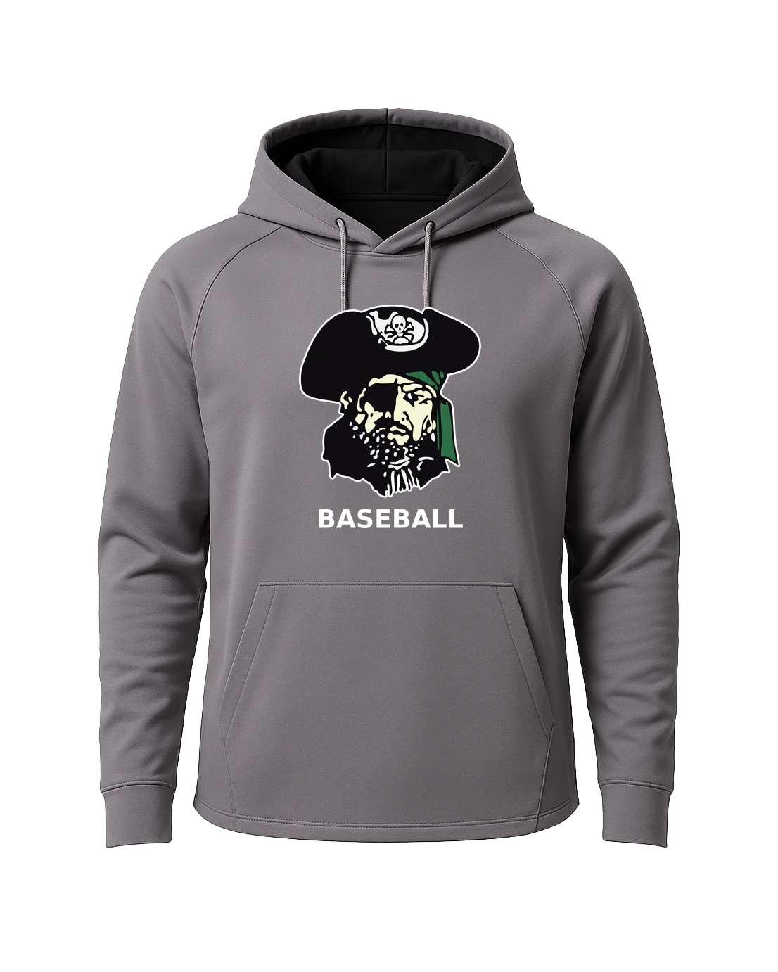 Waterville-Elysian-Morristown Baseball - Gray Hoodie - Full Front