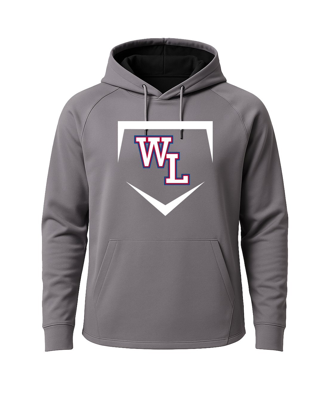 Wisconsin Lutheran Baseball - Gray Hoodie - Full Front