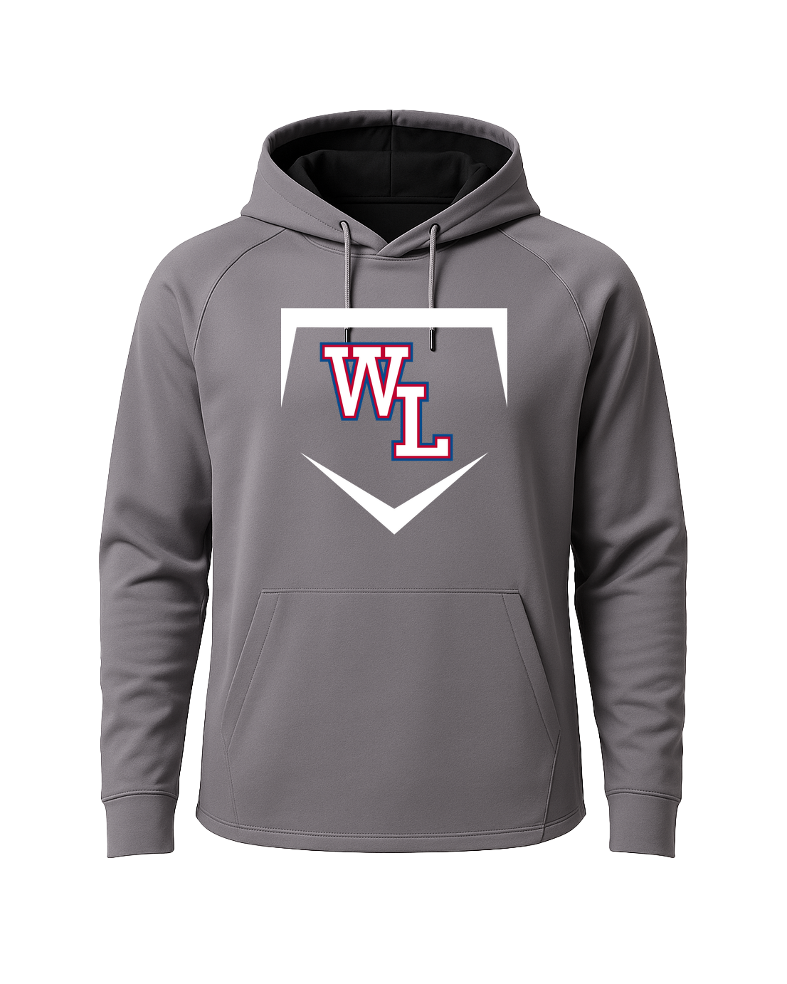 Wisconsin Lutheran Baseball - Gray Hoodie - Full Front