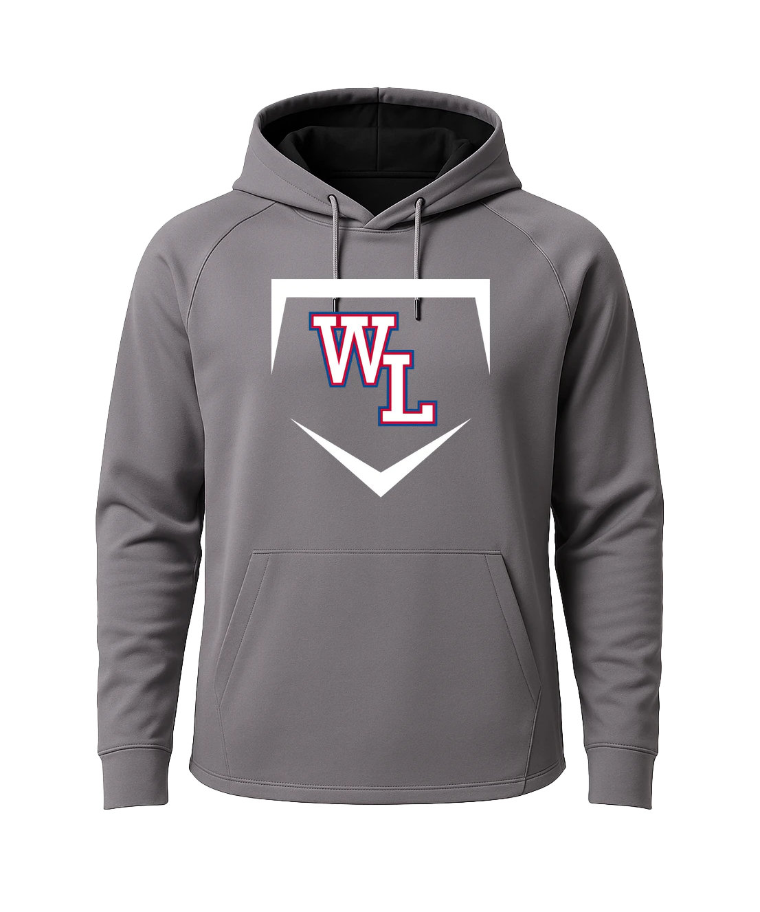 Wisconsin Lutheran Baseball - Gray Hoodie - Full Front