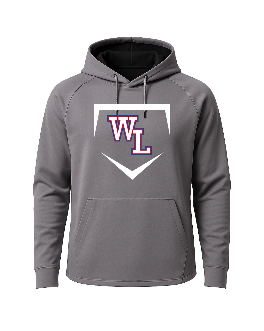 Wisconsin Lutheran Baseball - Gray Hoodie - Full Front