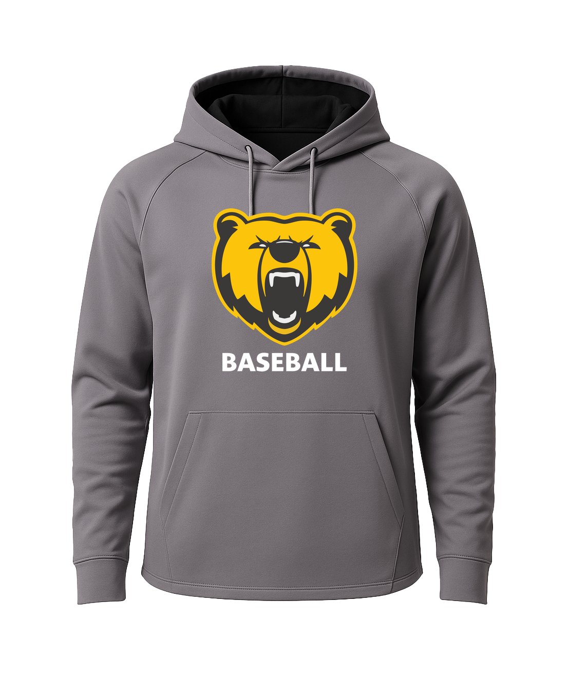 Byron Baseball - Gray Hoodie - Full Front