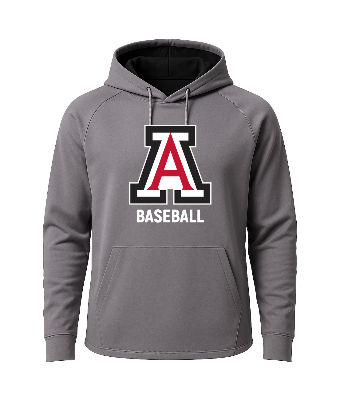 Amboy Baseball - Gray Hoodie - Full Front