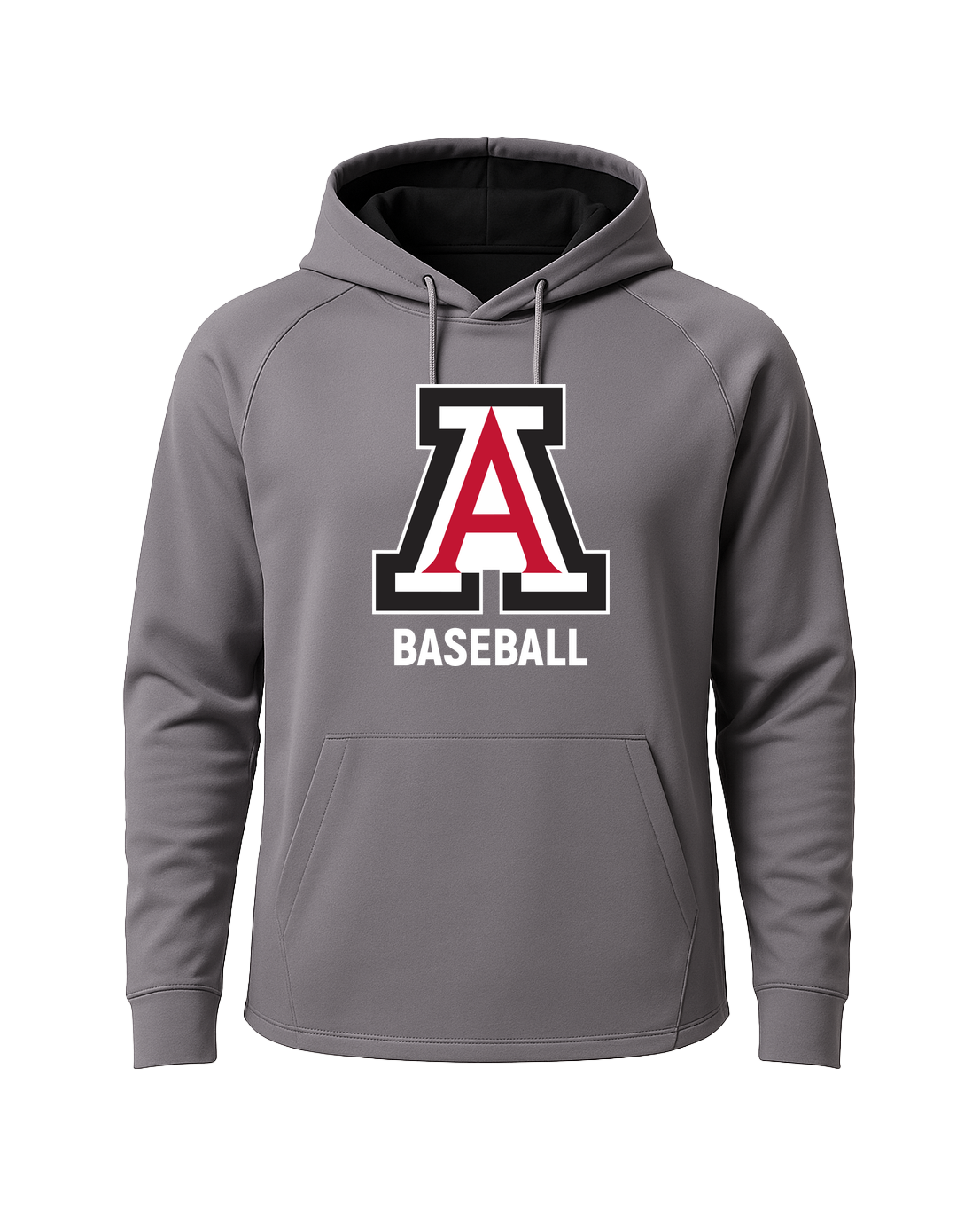 Amboy Baseball - Gray Hoodie - Full Front