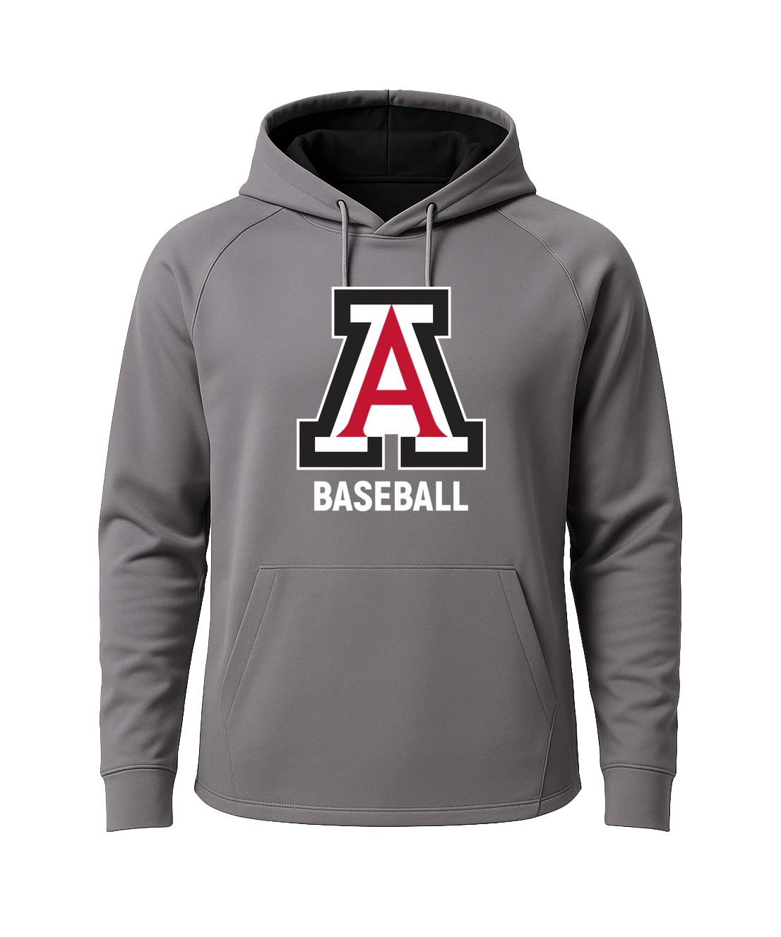 Amboy Baseball - Gray Hoodie - Full Front