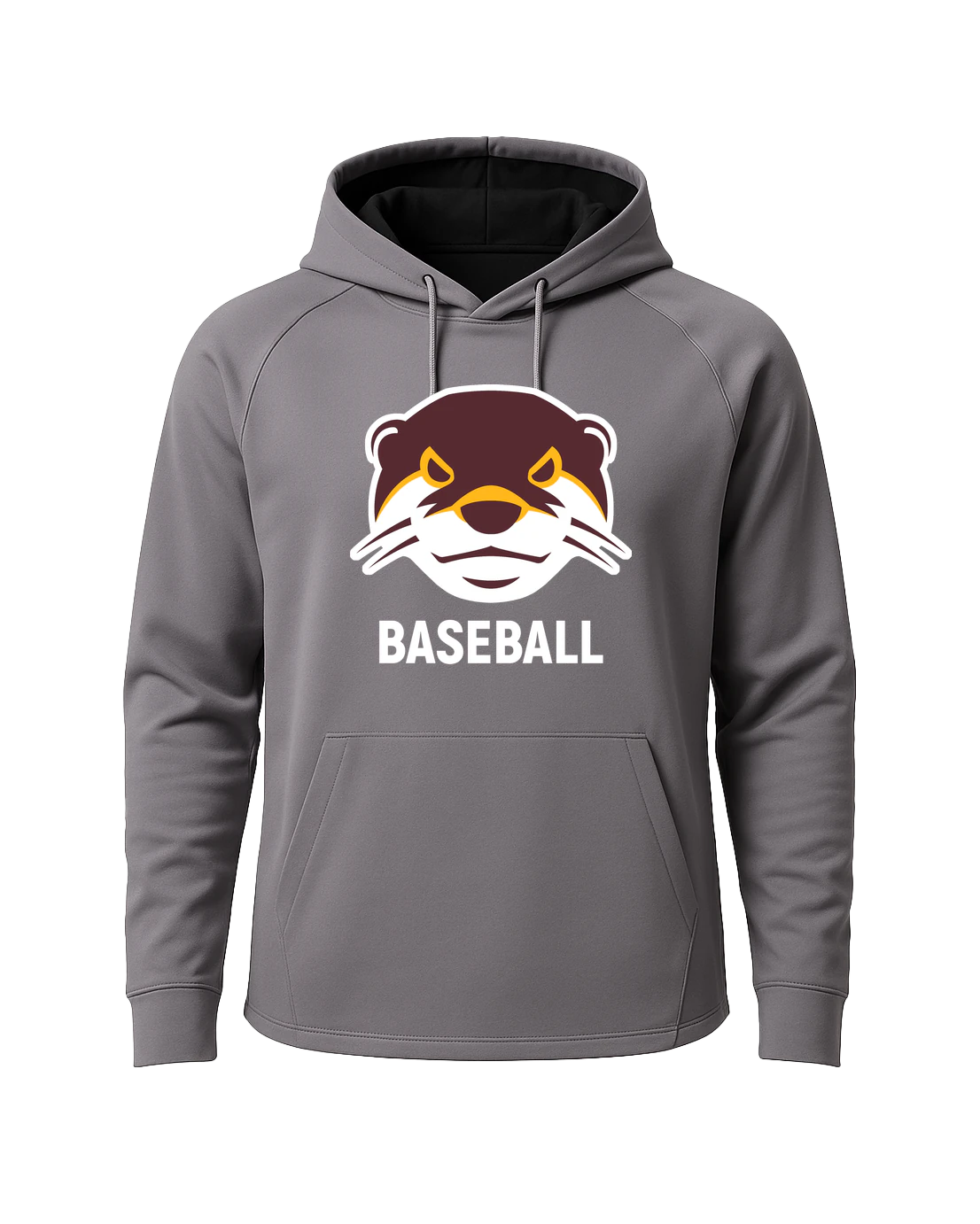 Fergus Falls Baseball - Gray Hoodie - Full Front