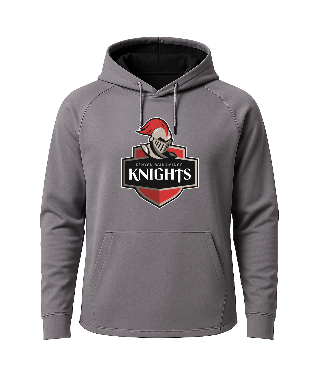 Kenyon Wanamingo Baseball - Gray Hoodie - Full Front