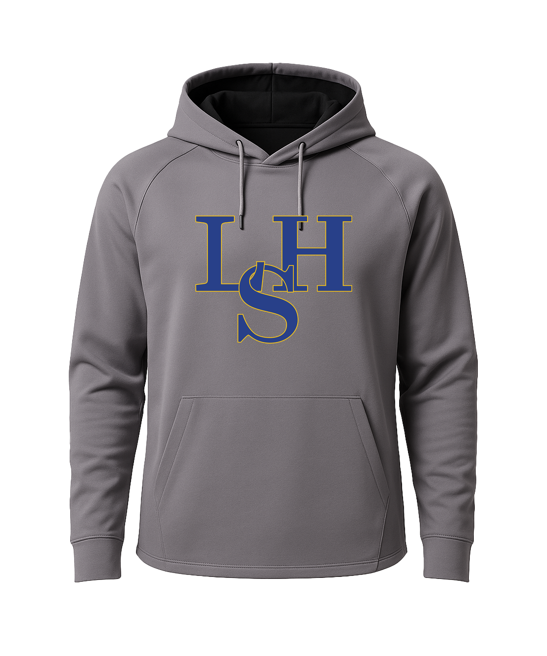 LeSueur Henderson Baseball & Softball - Gray Hoodie - Full Front