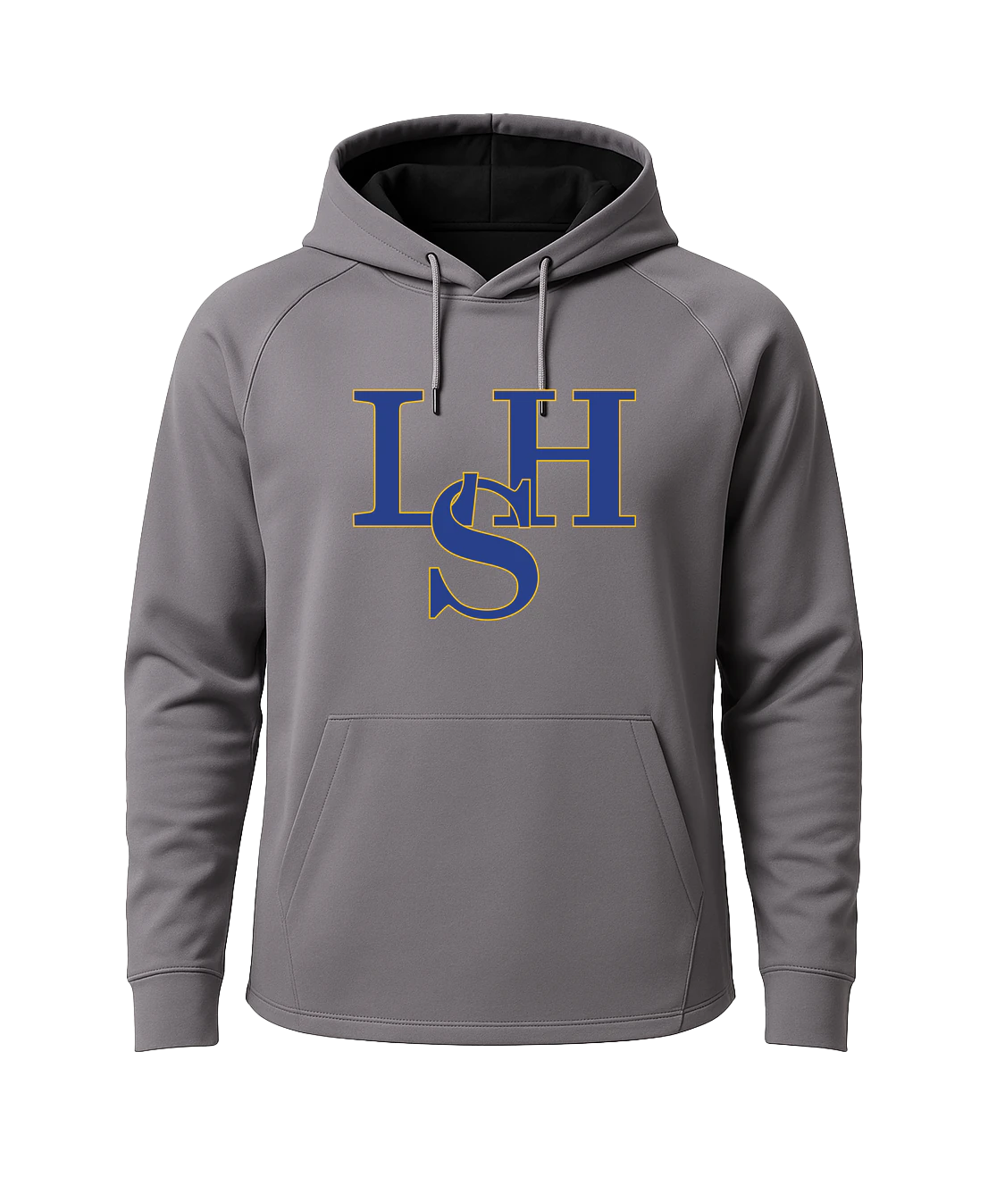 LeSueur Henderson Baseball & Softball - Gray Hoodie - Full Front